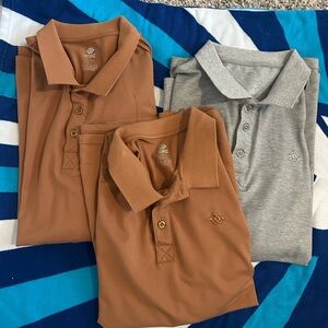 Men’s Brown and Gray Polo Shirts/long sleeve
